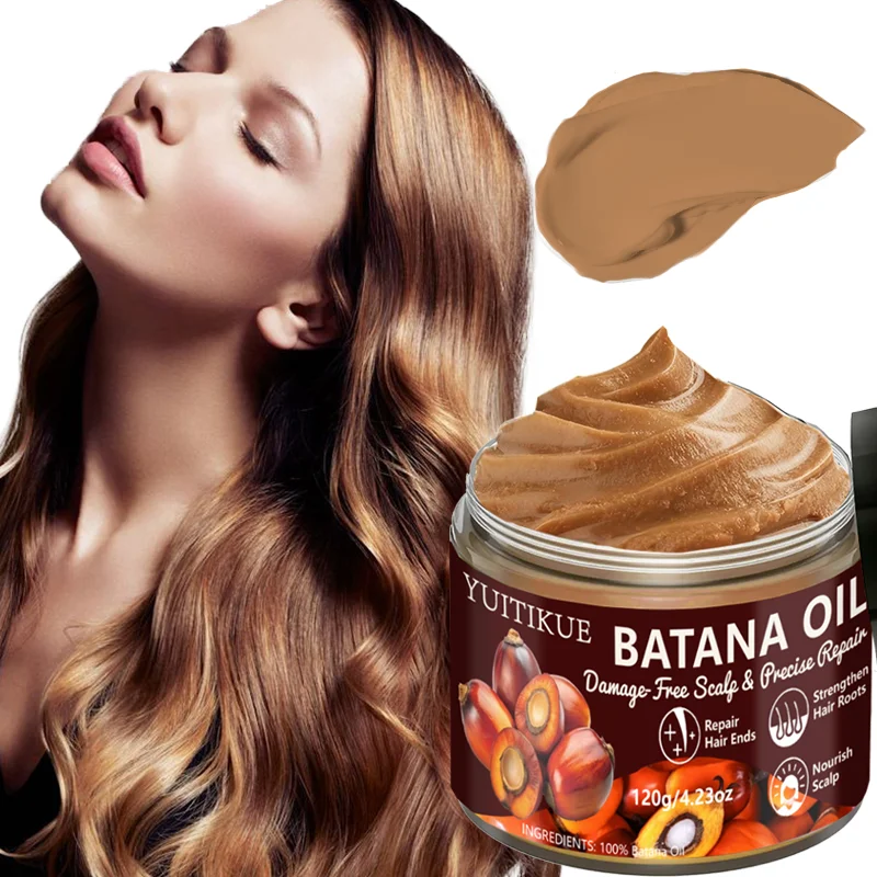 YUITIKUE 100% Batana Oil Hair Cream | For Damage-Free Scalp & Precise Repair | Repairs Ends, Strengthens Roots & Nourishes Scalp