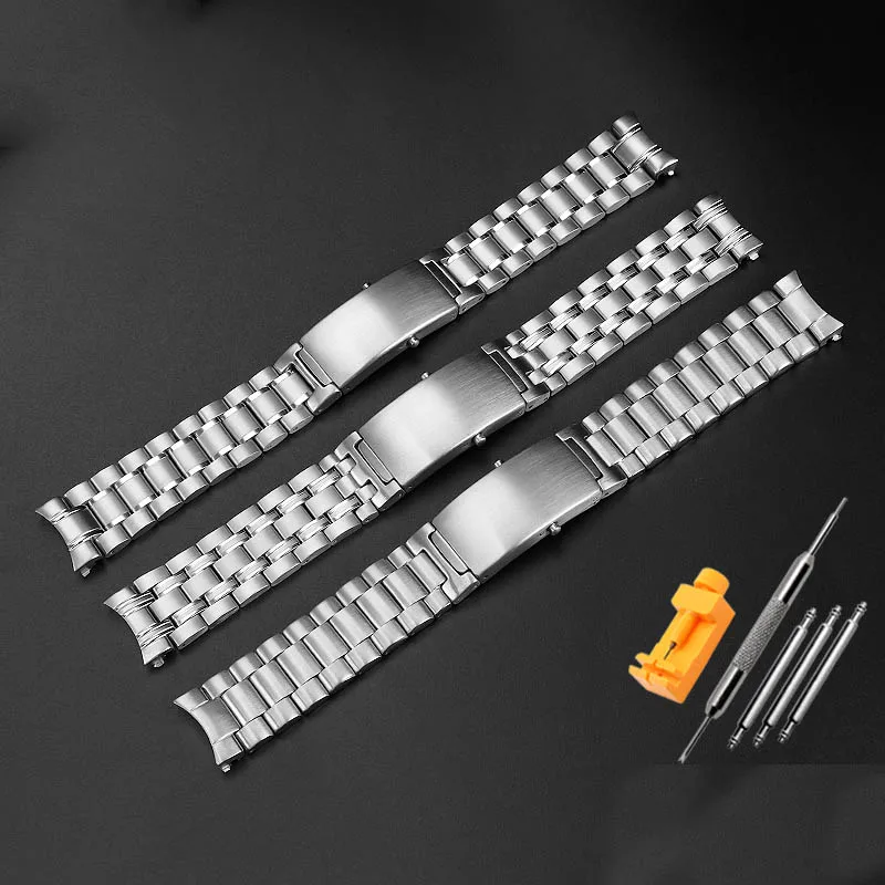 20mm 22mm Silver Stainless Steel Watch Strap for Omega New Seamaster 300 Speedmaster Planet Ocean Watch Band for Men Bracelet