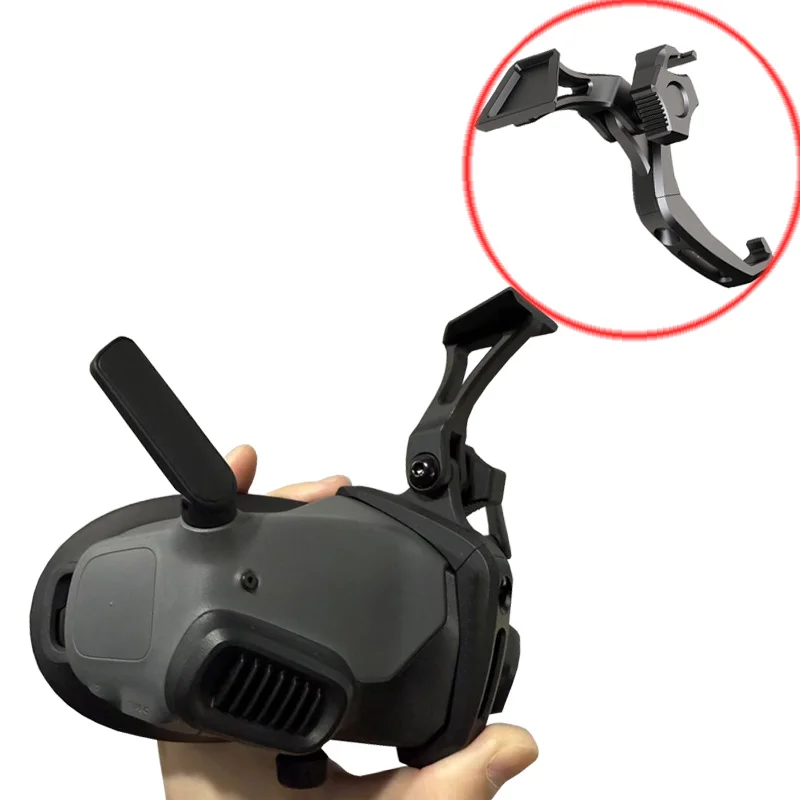 1PCS FPV Digital Glasses Tactical Helmet Mount 6061 Aluminum Alloy Drone Eyeglasss Holder for DJI Goggles 2 Standard Accessories