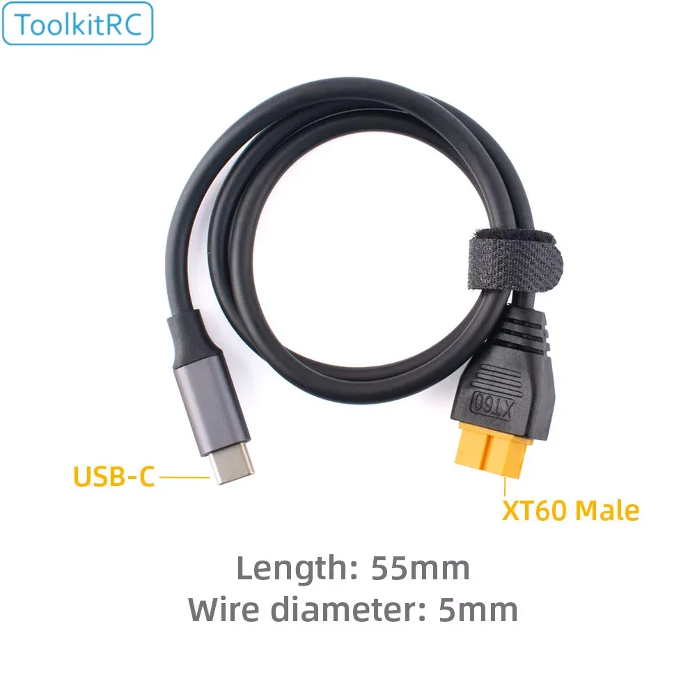 Toolkitrc-Cable de carga SC100 tipo C a XT60, cargador para toolkitrc M7, M6, M6D, M8S