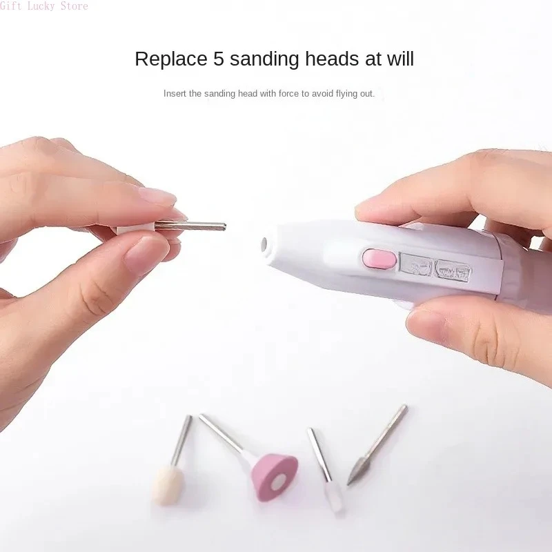 5-in-1 elektrische nagellakboormachine met lichte draagbare mini elektrische manicure kunstpen gereedschap voor gelverwijderaar