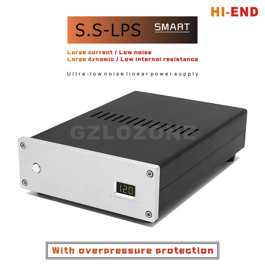SMART Ver HI-END S.S-LPS-1706A Aşırı Basınç Korumalı HIFI Ses Cihazı için Ultra düşük gürültülü Doğrusal Güç Kaynağı DC 5V--24V
