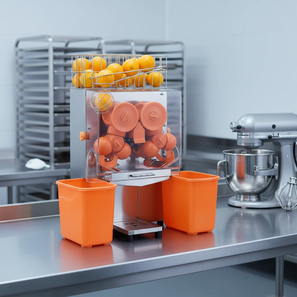 Commercial Automatic Orange Juicer Machine High Efficiency Fresh Orange Juice Maker For Bubble Tea Shop