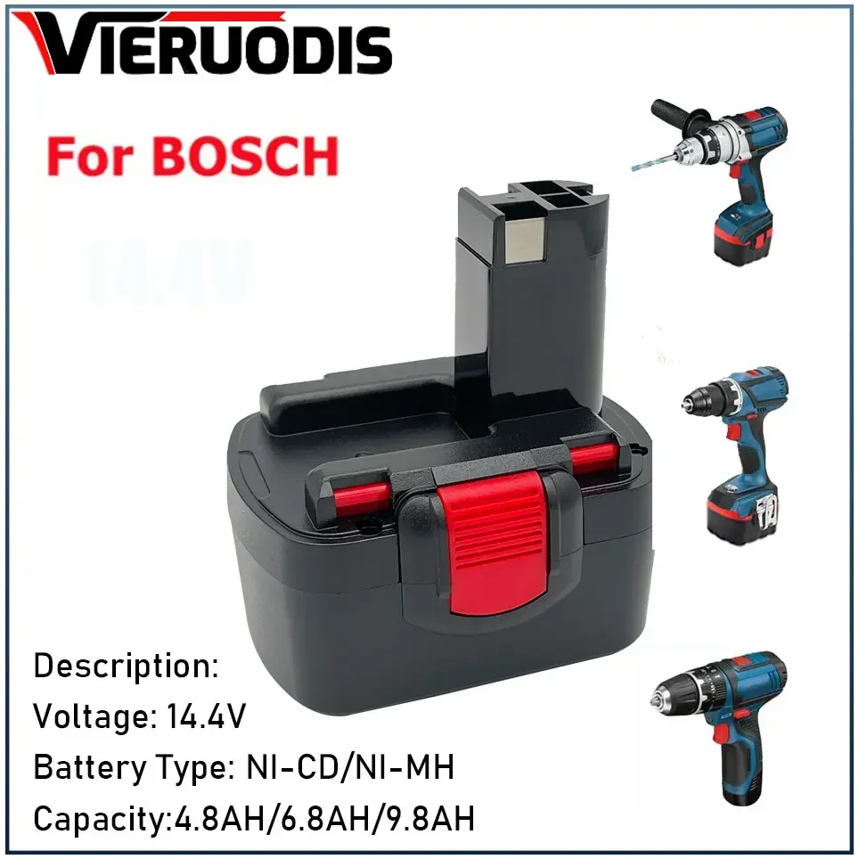 

For Bosch 14.4V 4.8AH/6.8AH/9.8AH Battery For Bosch D70745 2607335273 BAT038 BAT040 BAT140 BAT041 Power Tool Battery