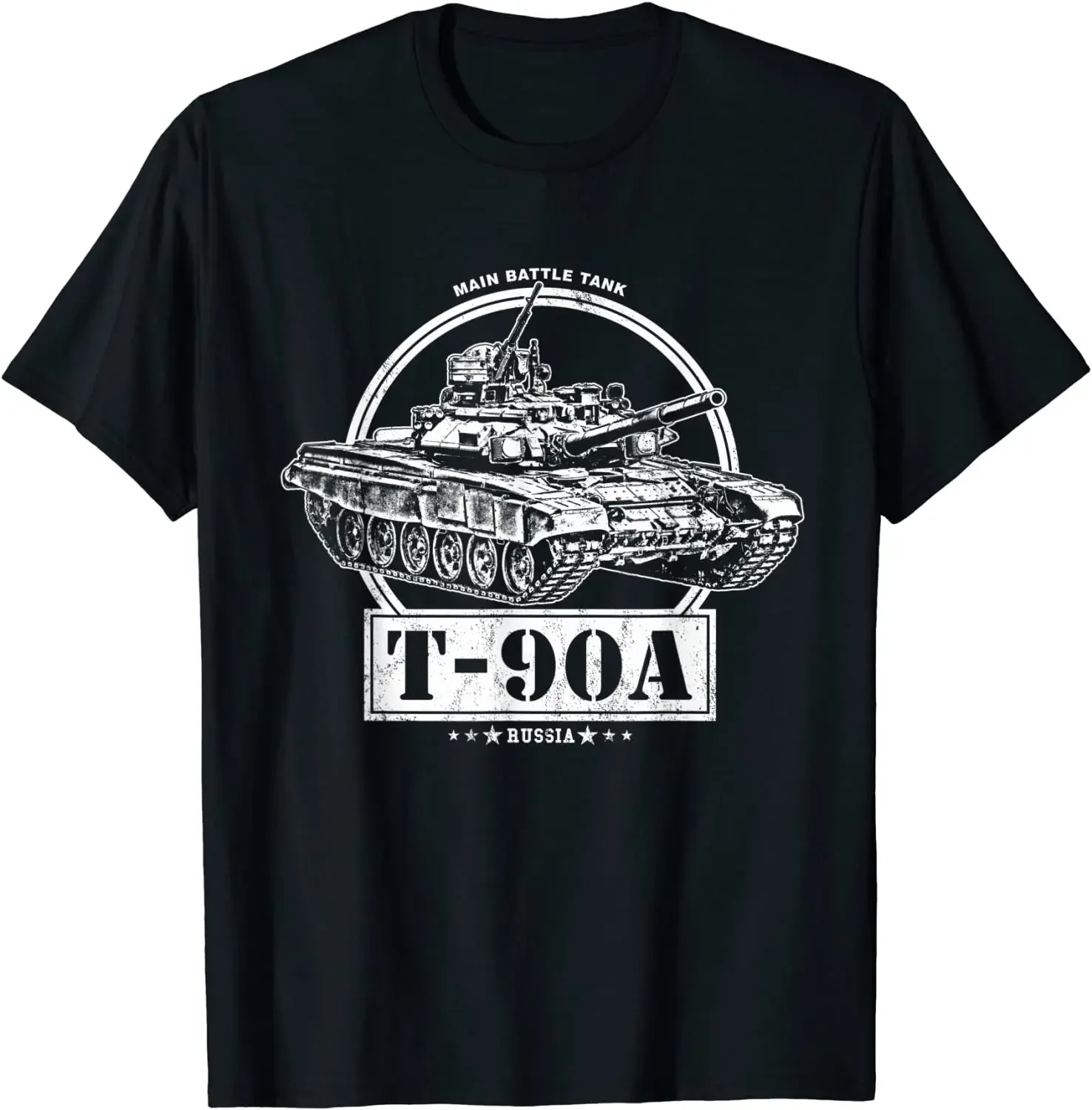 

T-90A Russian Combat Tank Men T-Shirt Short Casual 100% Cotton Mens T Shirts