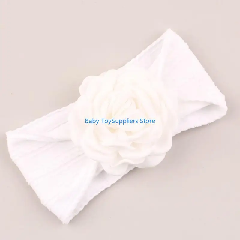 

R1WF Baby Girls Headdress Flower Hairband with Floral Accent for Everyday Outings
