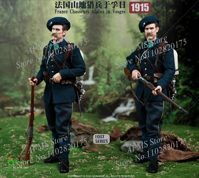 QORANGE QOM-1041 1/6 Scale Collectible Figure France Chasseurs Alpins in Vosges 1915 Full Set 12Inch Men Soldier Action Figure