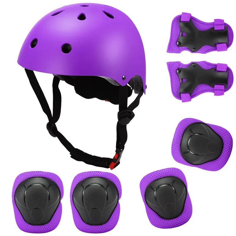 Child helmet protective suit, knee and elbow pads 2 3 4 5 6 7 years old Girl boy Suitable for roller skating skateboards