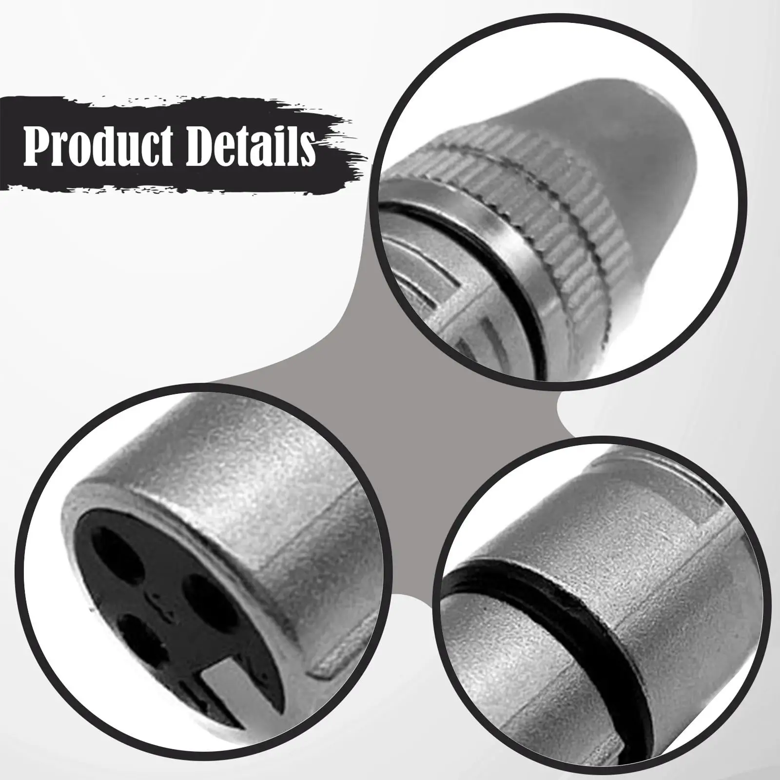 Linear Motion Actuator Connector 3XLR Metal Adapter Accessory for Reciprocating Machine Easy Attachment and Stable Linkage