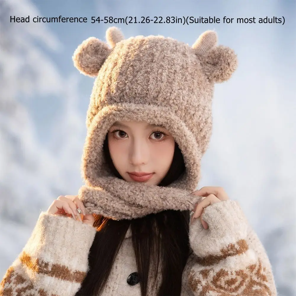 جديد الفراء محبوك غزل قبعة يندبروف سدادات حماية الأذن قبعة الشتاء مرونة الدافئة غطاء للأذنين قبعة في الهواء الطلق
