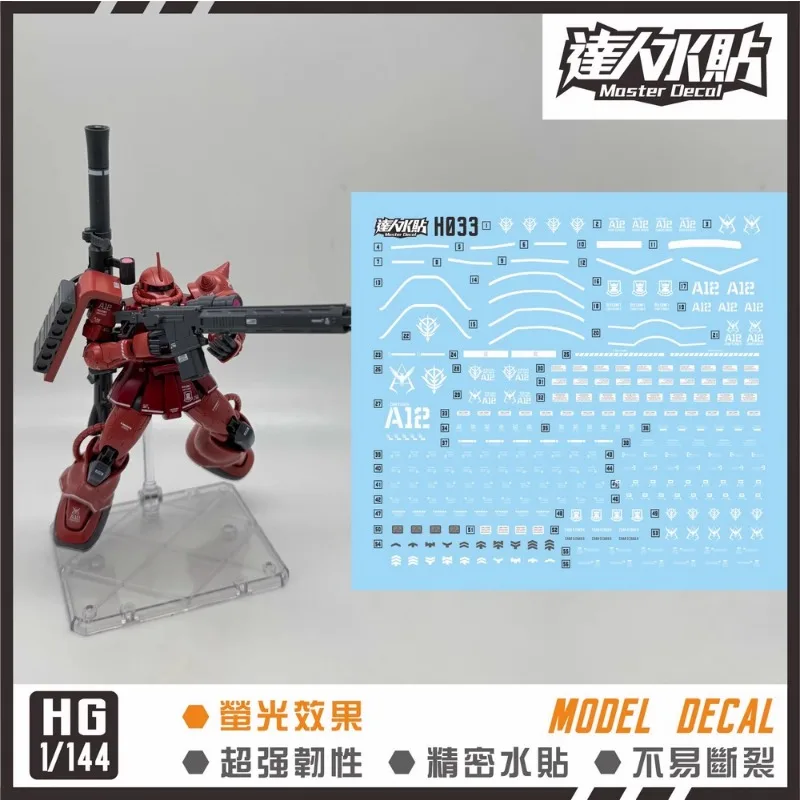 Bandai Hobby GD-87 RG MS-06s Zaku II Bandai Decal (Sac / 6) : Bandai Bandai Hobby GD-87 RG MS-06s Zaku II Bandai Decal (Sac / 6) : Bandai