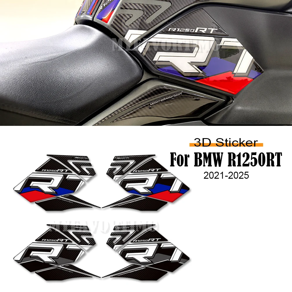 R1250RT Motorcycle Protector Tank Pad 3D Stickers Decals Trunk Luggage Cases Fairing Fender For BMW R 1250 RT R1250 2021 - 2025