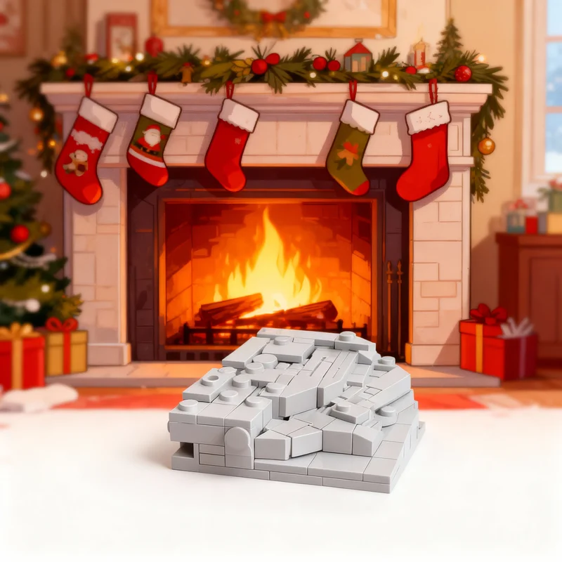 

Набор для сборки 115 деталей: Замок и лесные охотники (MOC), архитектурная модель, конструктор, развивающая игрушка, идея для креативного подарка на Рождество