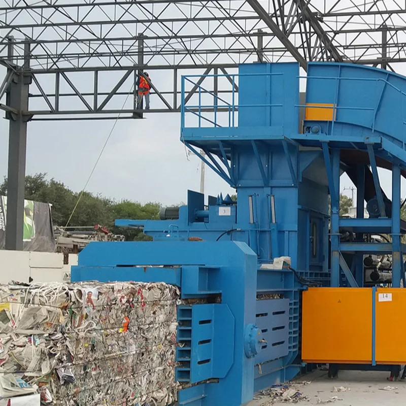 Full Automatic Horizontal Hydraulic Baler Metal Iron Aluminum Compressing Machine 200-1000kg Custom Bale Scrap