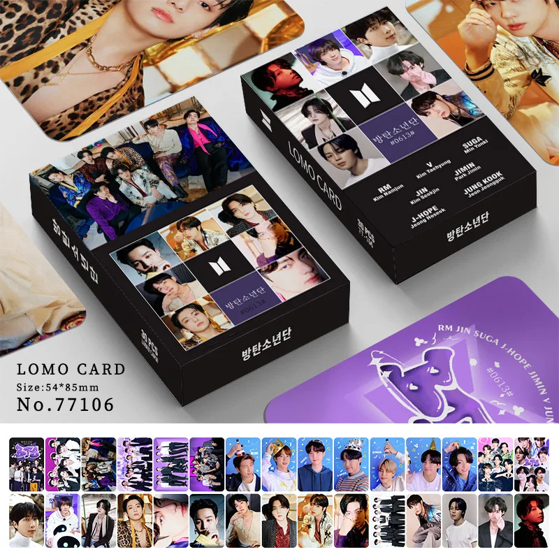 30Pcs/Set Kpop New Album Photo Card Rap Monster JUNG KOOK LOMO Card Korean Star Card Fan Collection