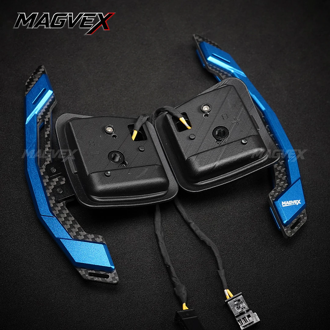 MAGVEX Magnetic Paddle Shifters For E90 M3 E92 M3 E93 M3 X5M X6M E70 E71 Steering Wheel Paddle Layered Carbon-Aluminum Design