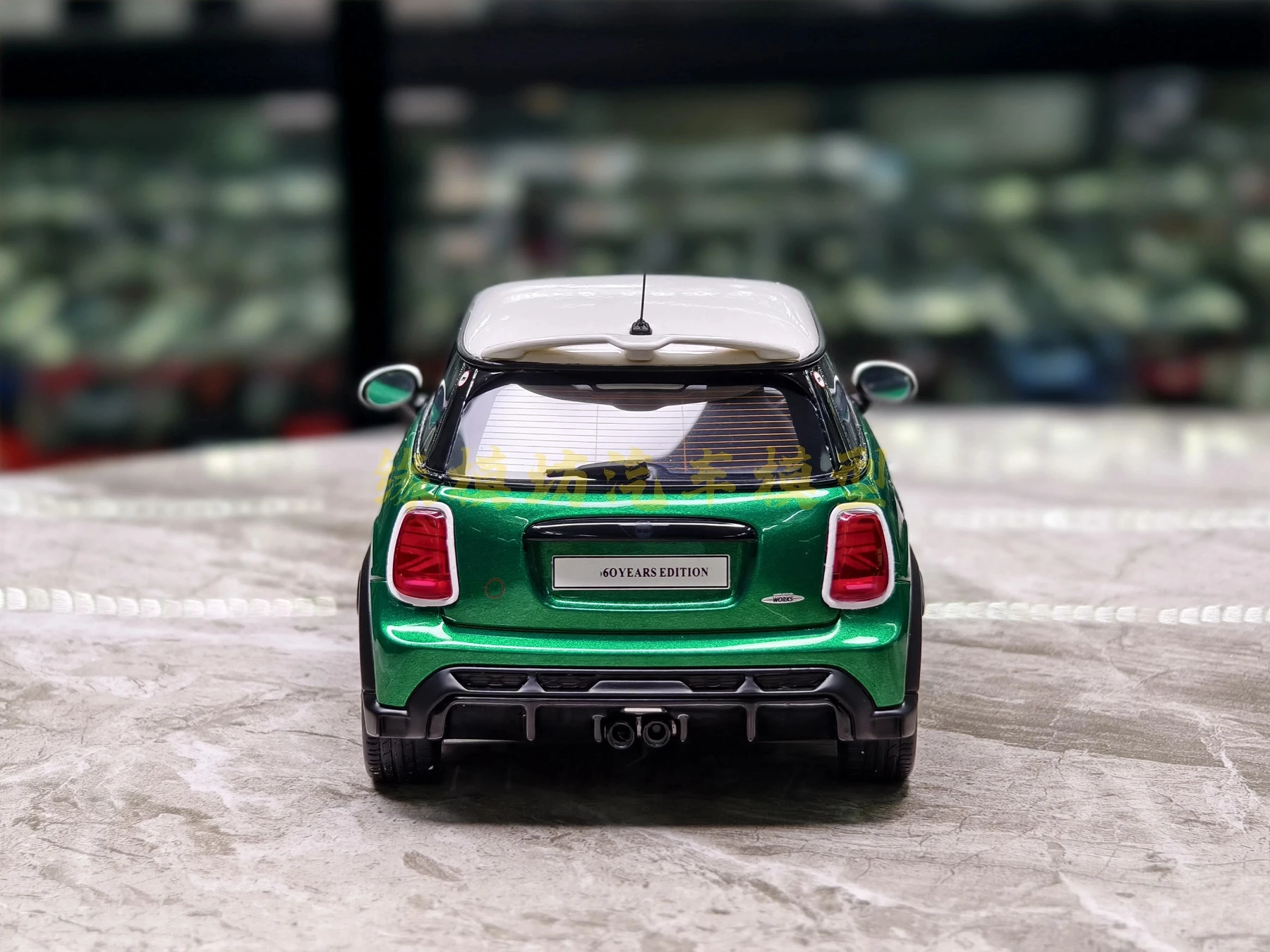 OTTO 1:18 COOPER F56 JCW BRITISH RACING IV 2021 Simulation Limited Edition Harz Metall statisches Automodell Spielzeug Geschenk