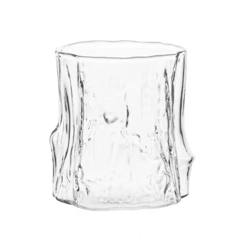 

Coffee cup ice American design sense niche transparent glass high value stump latte cup