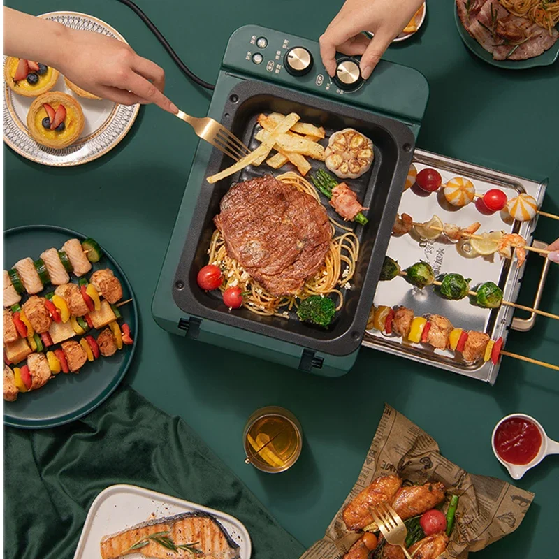 

Barbecue Pot, Household Automatic Rotating Artifact, Multi-function Indoor Smokeless Electric Barbecue Oven, Barbecue Machine