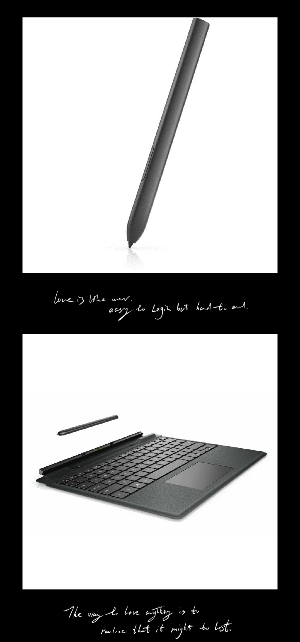 PN7320A Rechargeable Magnetic Active Stylus Pen for De-ll Latitude 7320 2-in-1 Detachable Tablet