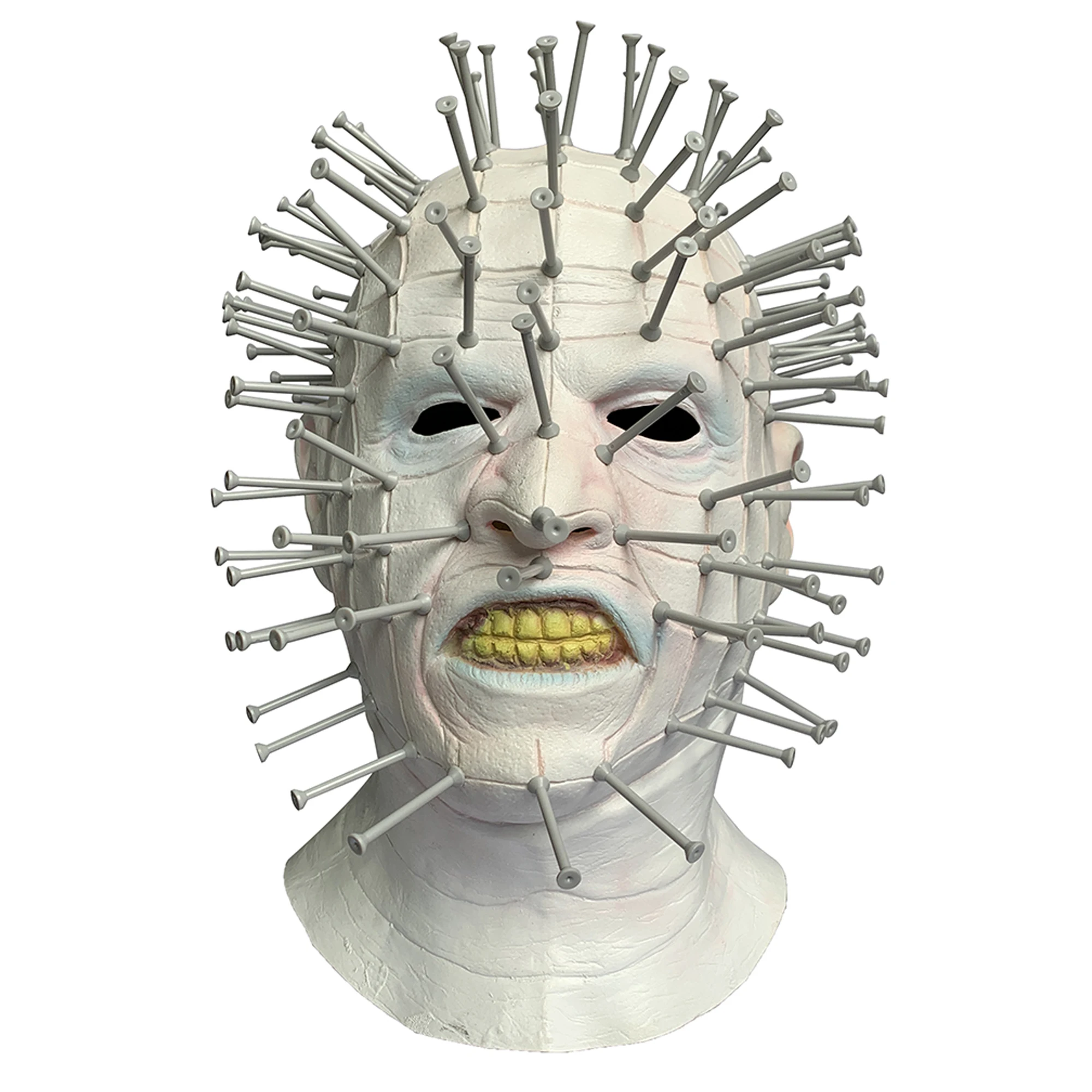 Pinhead Latex Mask Hellraiser Horror Cosplay Costume Halloween Party Props