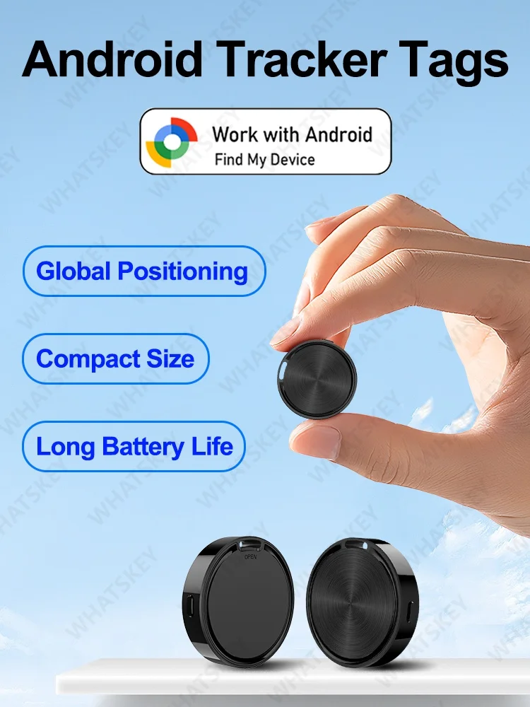 Tag Kompatibel mit Android Find Hub Bluetooth GPS-Tracker Google Find My Airtag Schlüsselanhänger Smart Tag Smart Life Positionierungsfinder