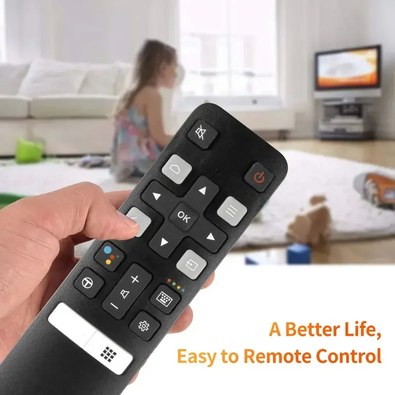 Controle remoto de substituição RC802V FMR1 para TCL Smart TV, controle remoto infravermelho, adequado para muitos modelos de Smart TV (RC802V FMR1 I