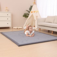 2cm Thick Coral Fleece Carpet For Children's Bedroom Game Crawling Rugs Living Room Carpet Balcony Cushion Tatami Mat Home Decor