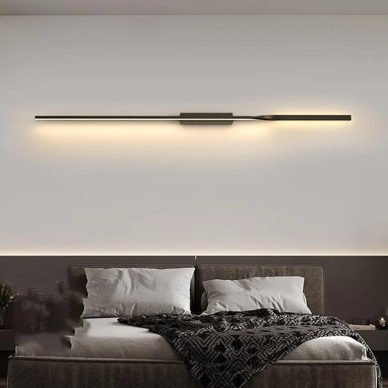 

LED Wall Lamp Long Simple Lights Decor For Home Bedroom Living Room Surface Bedside Sofa background Wall Sconce Lighting Fixture