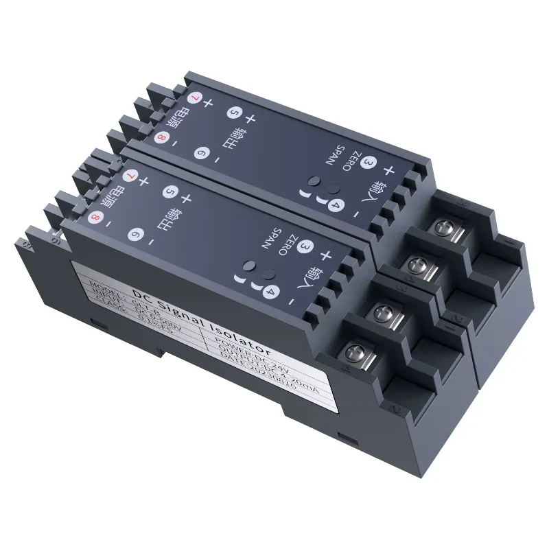 35Mm DIN Rail 4-20mA to 0-10v 0-5V 1-5V DC24V Analog Signal Isolator