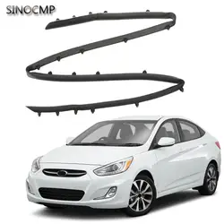 1pc Front Bumper Shield Rubber Seal Strip Trim 86357-1R000 For 2012-2017 Hyundai Accent Sedan Car Exterior Parts Accessories
