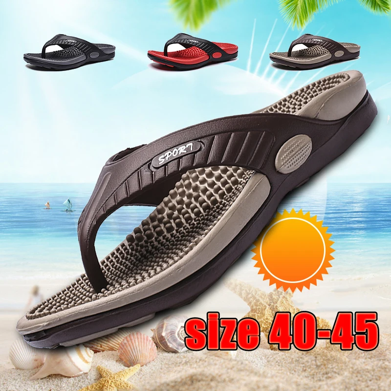 Summer Men Slippers EVA Men Beach Flip Flops Comfortable Casual Shoes Man Massage Sandals Fashion Men Hot Sell Male Footwear
