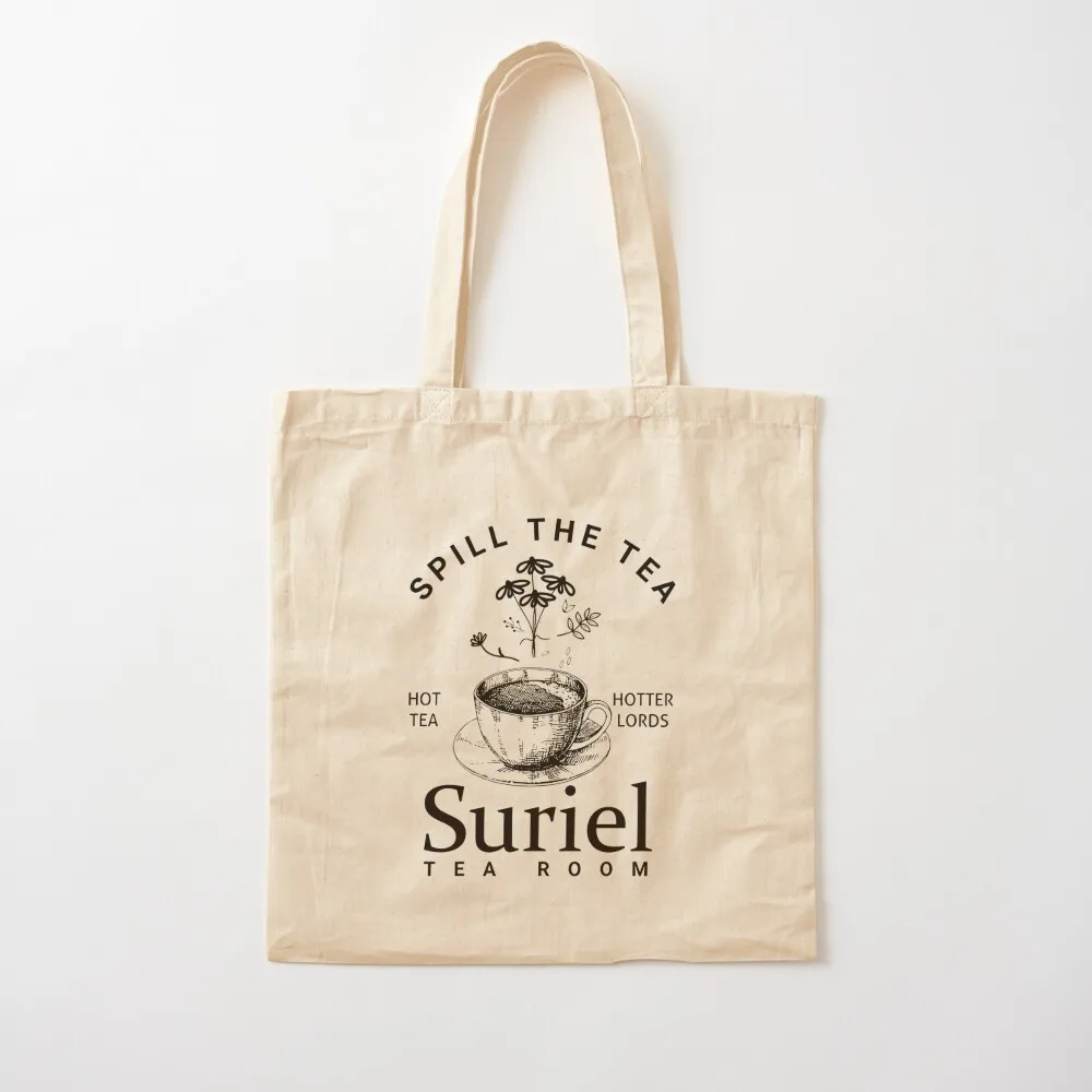 Spill The Tea Mug Tote Bag Women's beach bags woman shopping bag Fabric bag