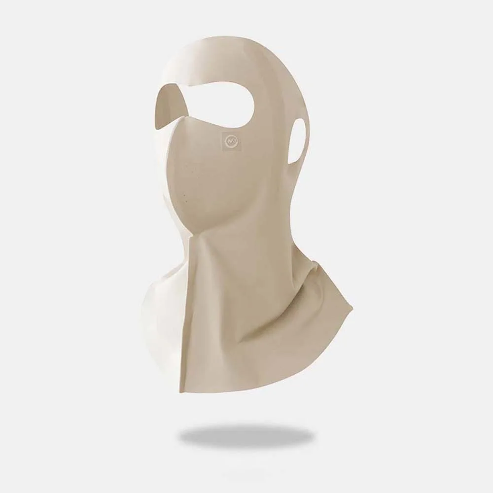 

Бесследная солнцезащитная маска UPF50+, дышащая маска с маленьким отверстием, УФ-защита, шаль для шеи, сплошной цвет, защита от солнца для лица, пляж