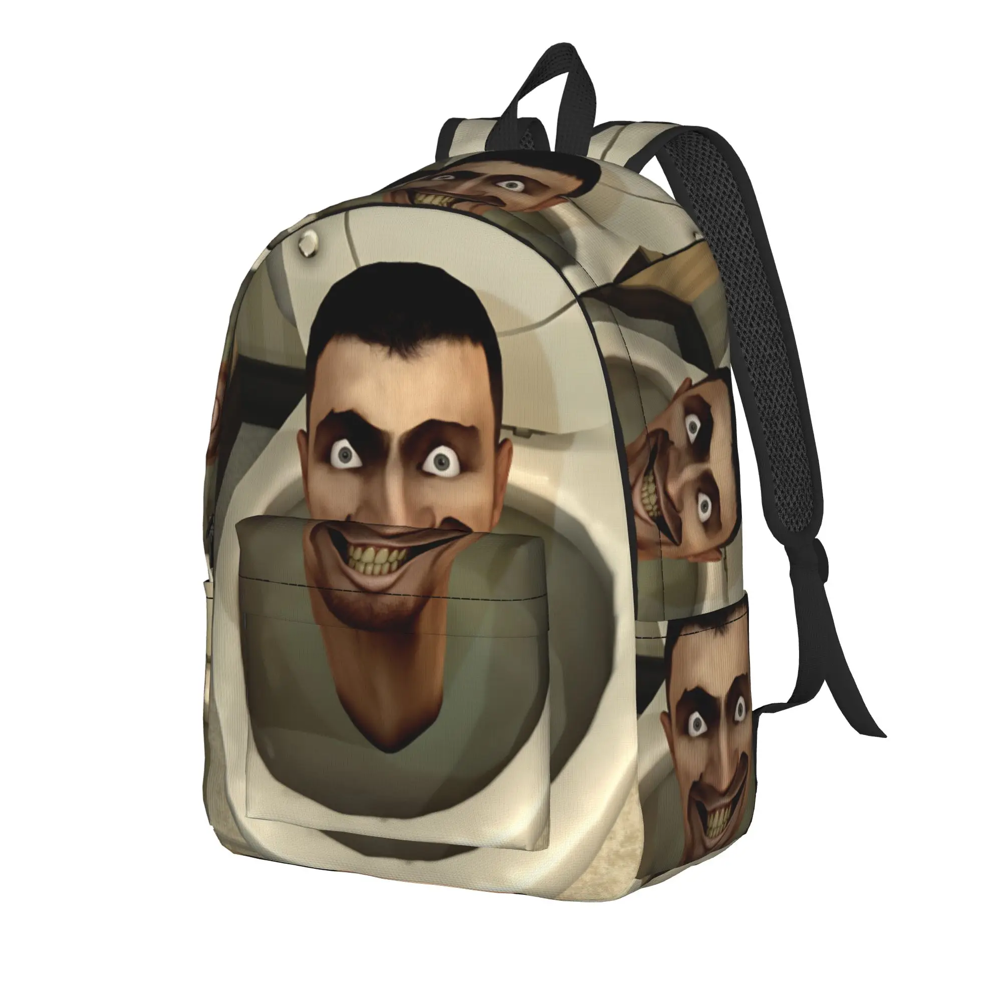 New G Squat Skibidi Toilet Backpack Boy Girl  Lightweight Backpacks Polyester Casual High School Bags Travel Design Rucksack