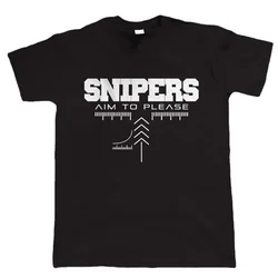 men clothingcustom Snipers Aim To Please. Airsoft or Paintball Gamer T-Shirt. Summer Cotton Short Sleeve O-Neck Mens   New S-5xl