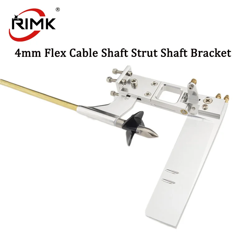 

RC Electric Boat 4mm Flex Cable Shaft Strut Shaft Bracket with Rudder Drive Dog Prop Nut Gasket Brass Tube Plastic Pipe
