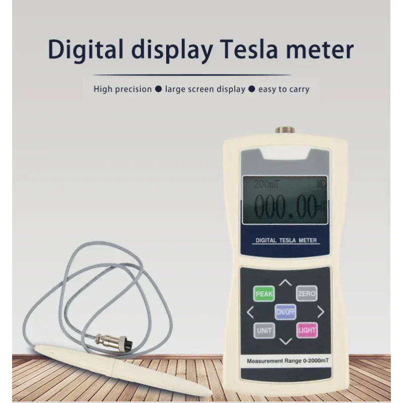 

Цифровой измеритель Tesla 0-1% МТ, постоянный магнит, Гаусс, ручной магнитный флюс, проверка поверхности на поле, точность 2%/5%/
