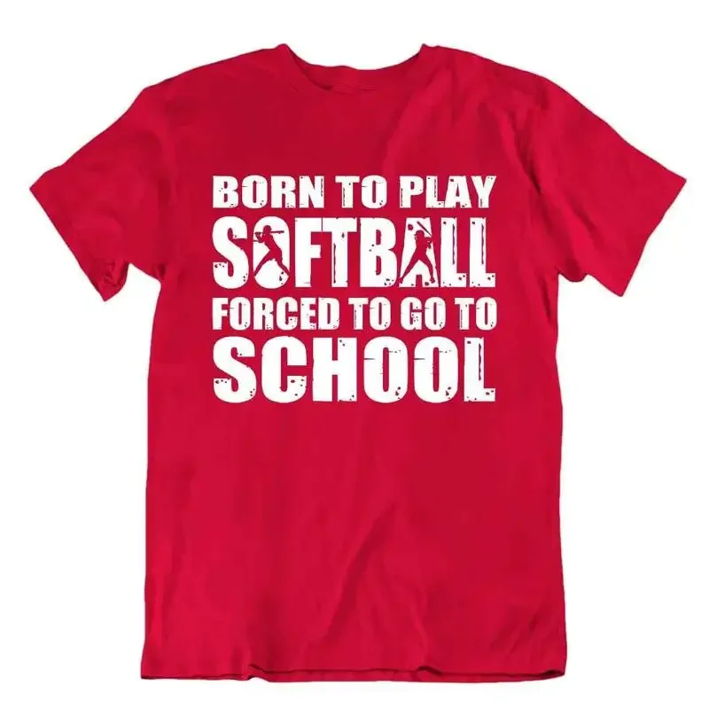 Softball Sport T Shirt Tee Gift Cool Present Cute Funny Play Joke Born School