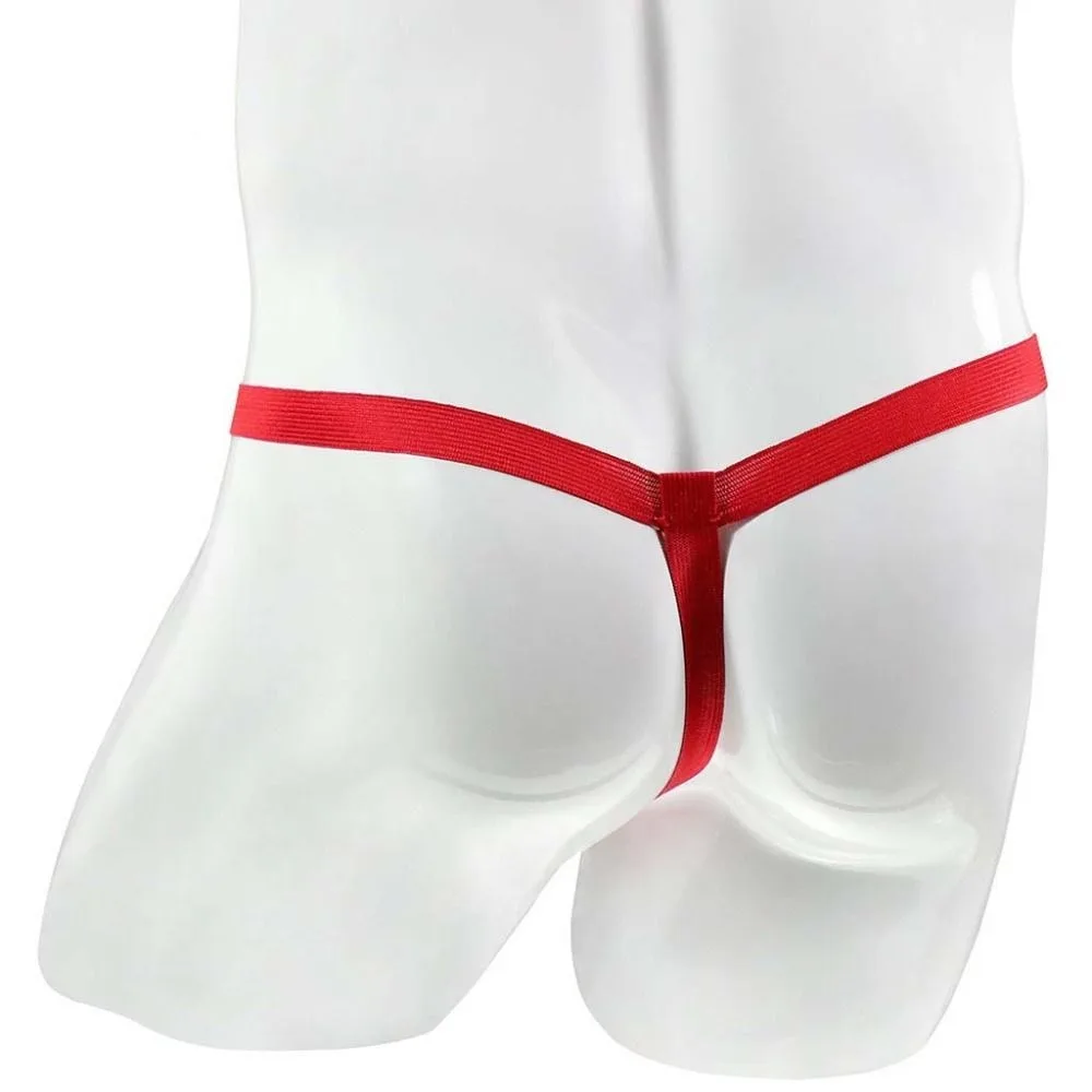 Creative Christmas Elephant Nose Thongs Reindeer Elk T Back Panties Funny Bulge Pouch Men\'s Underwear Male