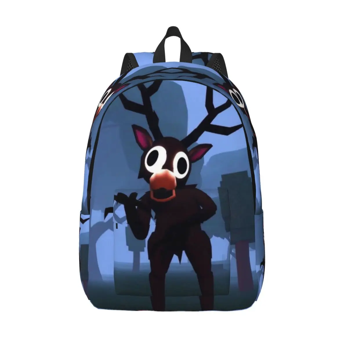 99-Nights The Deer In Forest Cool Backpack Lightweight Hiking Travel Horror Game Daypack for Men Women College Canvas Bags