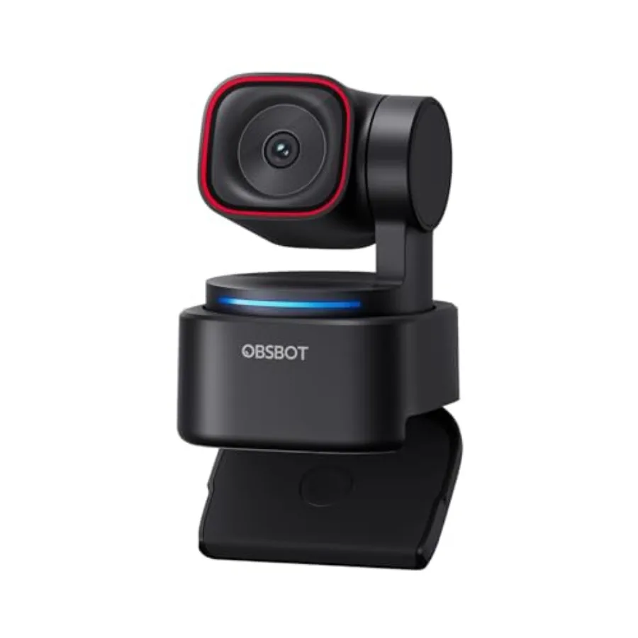 Tiny 3 Lite AI-Powered Spatial Audio 4K Webcam for Streaming, Meeting, Switch 2 Compact PTZ Camera with 1/2 Sensor, Tri-Mic, Vo