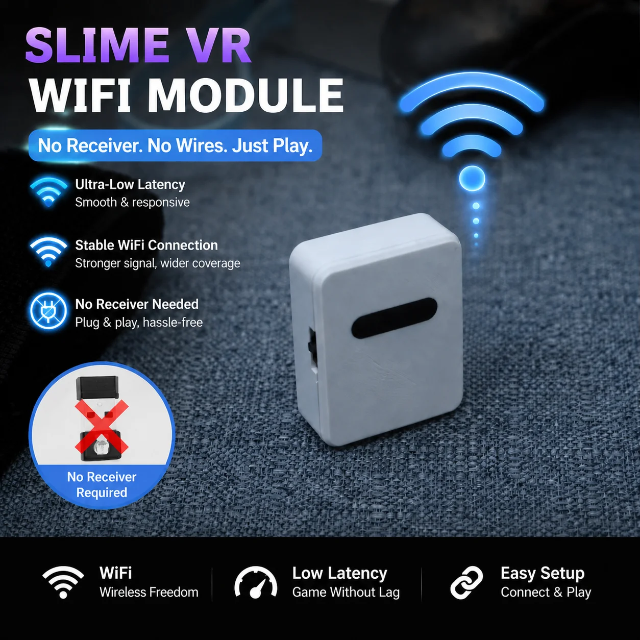 DIY SlimeVR Trackers LSM6DSV Low Drift Zero Latency Full Body Tracking 10H Battery 6-10PCS Kit For SteamVR Quest VRChat PICO