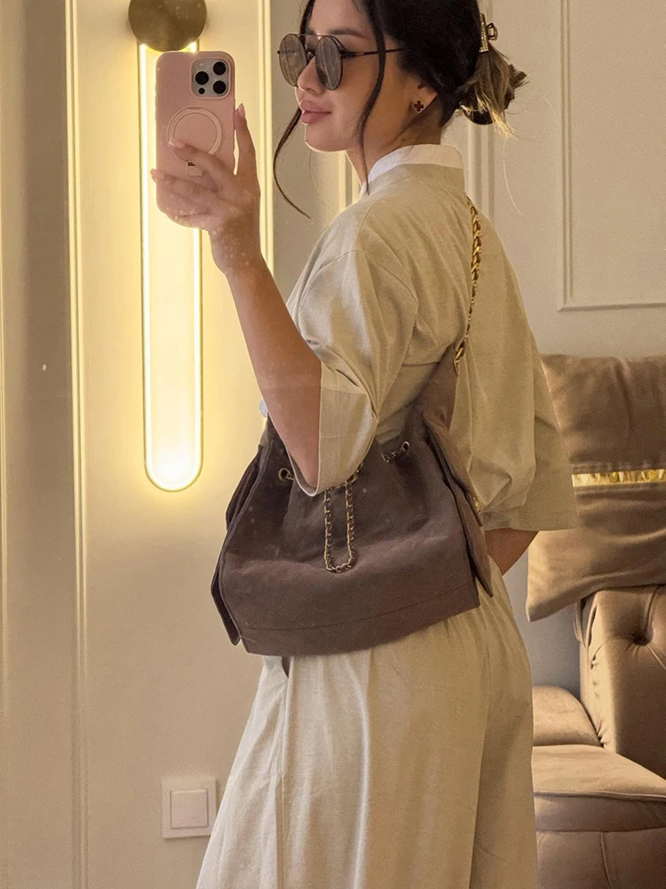 Damen-Hosenanzüge, 2-teilig, V-Ausschnitt, Kurzarm, seitliche Knopfleiste, Schnürung, geraffte Mäntel, plissierte Hosen, schicke Damen-Outfits mit Paneelen – Detail 14