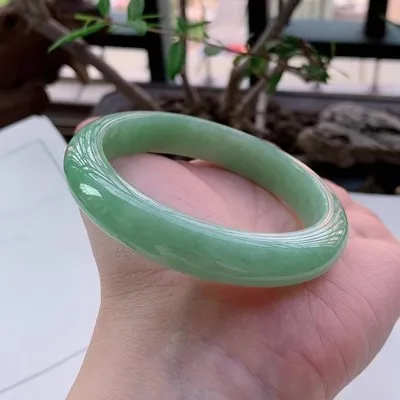 Natural Myanmar Jade 54mm-62mm bracelet exquisite princess bracelet to send girlfriend to send mother Hetian jade