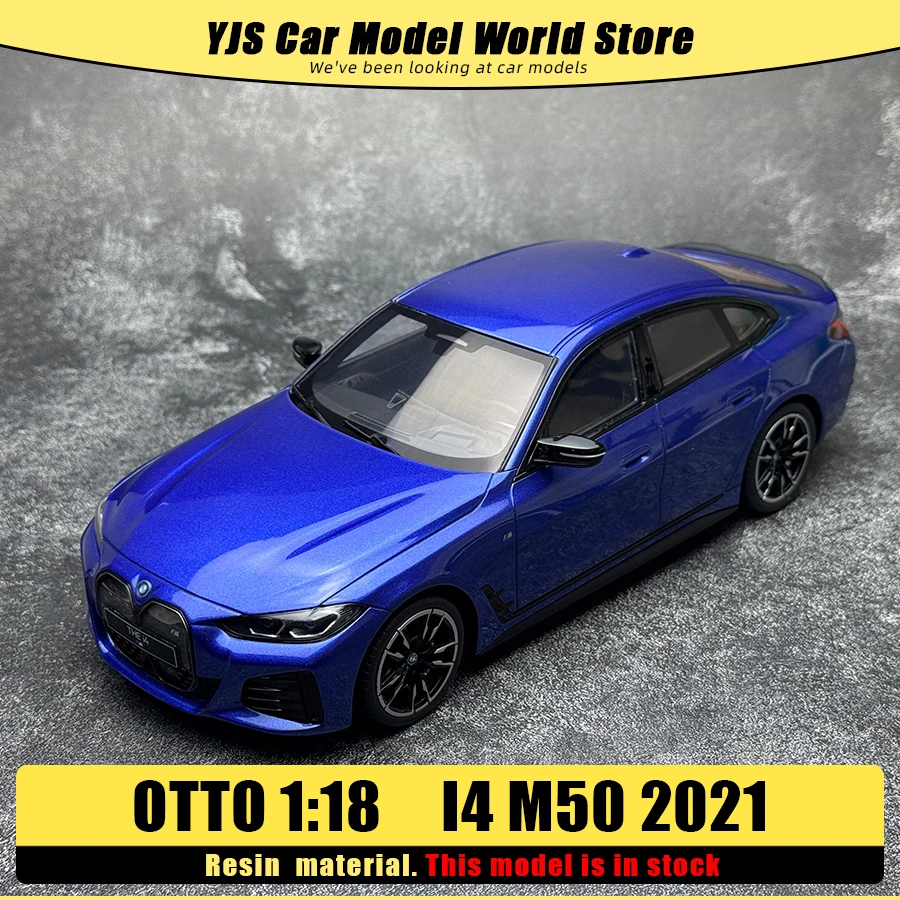 

Модель автомобиля OTTO 1:18 i4 M50 2021, статическая коллекция праздничных подарков