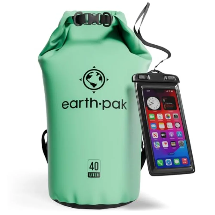 

Waterproof Dry Bag - Roll Top Waterproof Backpack Sack Keeps Gear Dry for Kayak with Waterproof Phone Case
