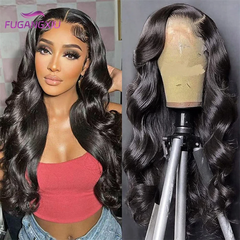 13x6 HD Transparent Lace Front Human Hair Wigs For Women Human Hair Wig Peruvian Body Wave Lace Frontal Wig With Baby Hair Remy