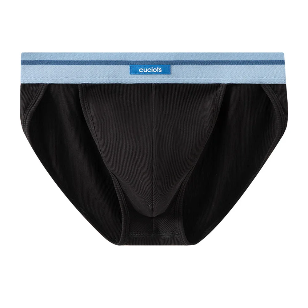 Mid Rise Breathable Briefs For Men Breathable Underwear Breathable Briefs 95 Cotton Fabric Color Matching Pattern