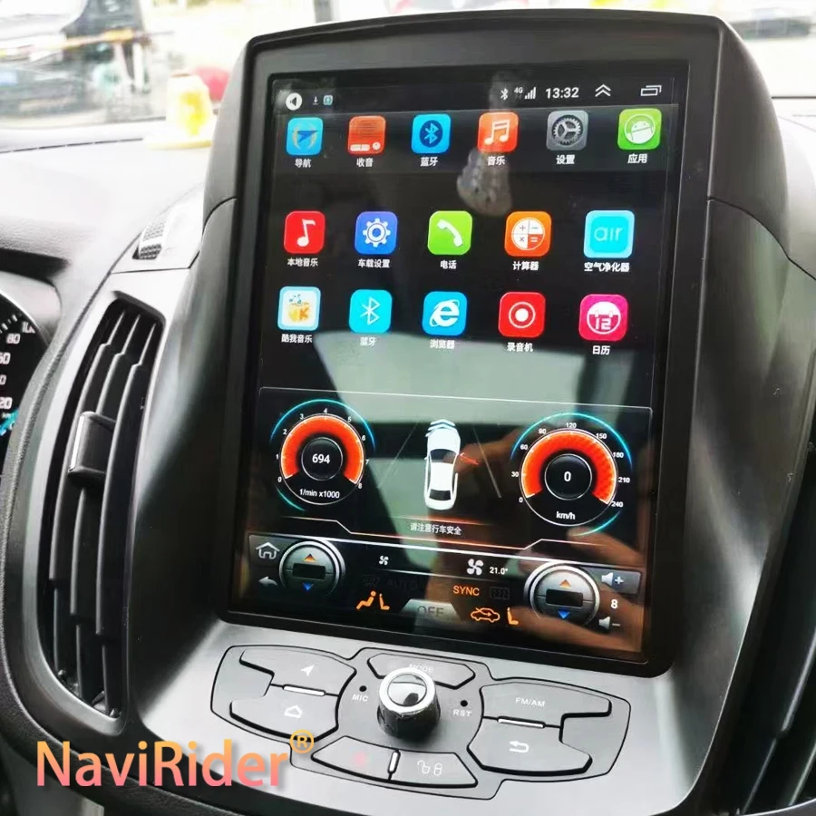 

10,4-дюймовый автомобильный радиоприемник Android 15, для Ford Kuga Cmax C-max Escape Stereo DSP, GPS-навигация, Carplay Navirider, автоматический Qled-экран